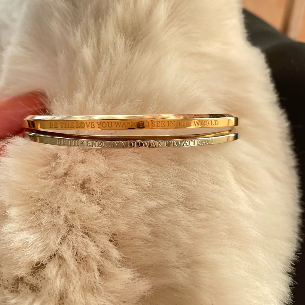 Silver and Gold Bracelets